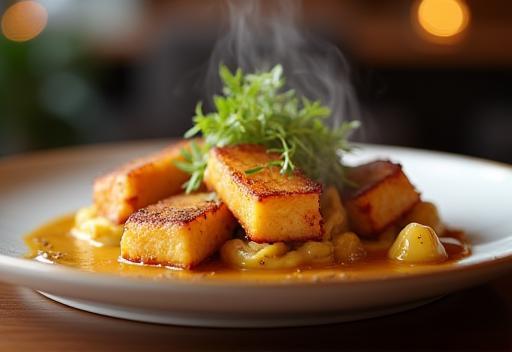 Image representing a gourmet restaurant dish
